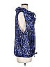 Demi Lovato Fabletics 100% Polyester Blue Sleeveless Blouse Size L - photo 4