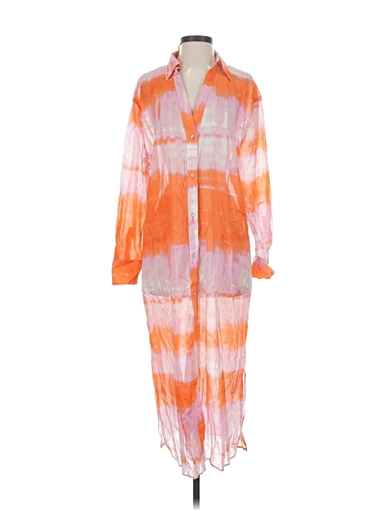 Pre-owned Mng Casual Dress In Orange