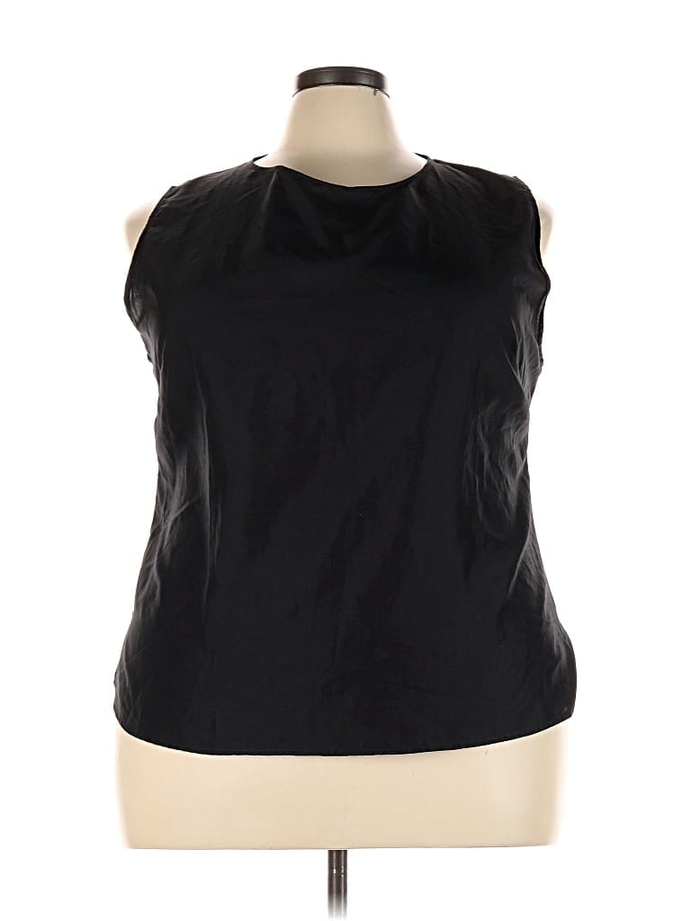 Pre-owned Unique Spectrum Sleeveless Blouse In Black