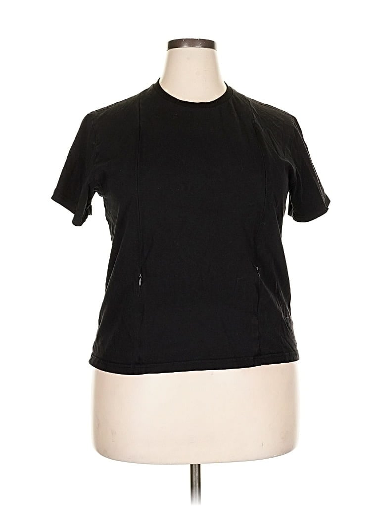 Pre-owned Assorted Brands Active T-shirt In Black