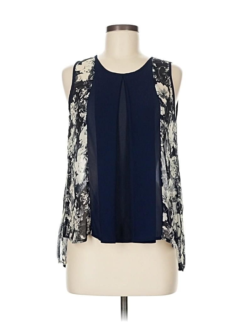 Pre-owned Ya Los Angeles Sleeveless Blouse In Blue