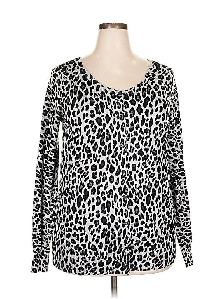 Pre-owned Lane Bryant Pullover Sweater In Silver