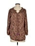 Paani 100% Polyester Brown 3/4 Sleeve Blouse Size S - photo 1