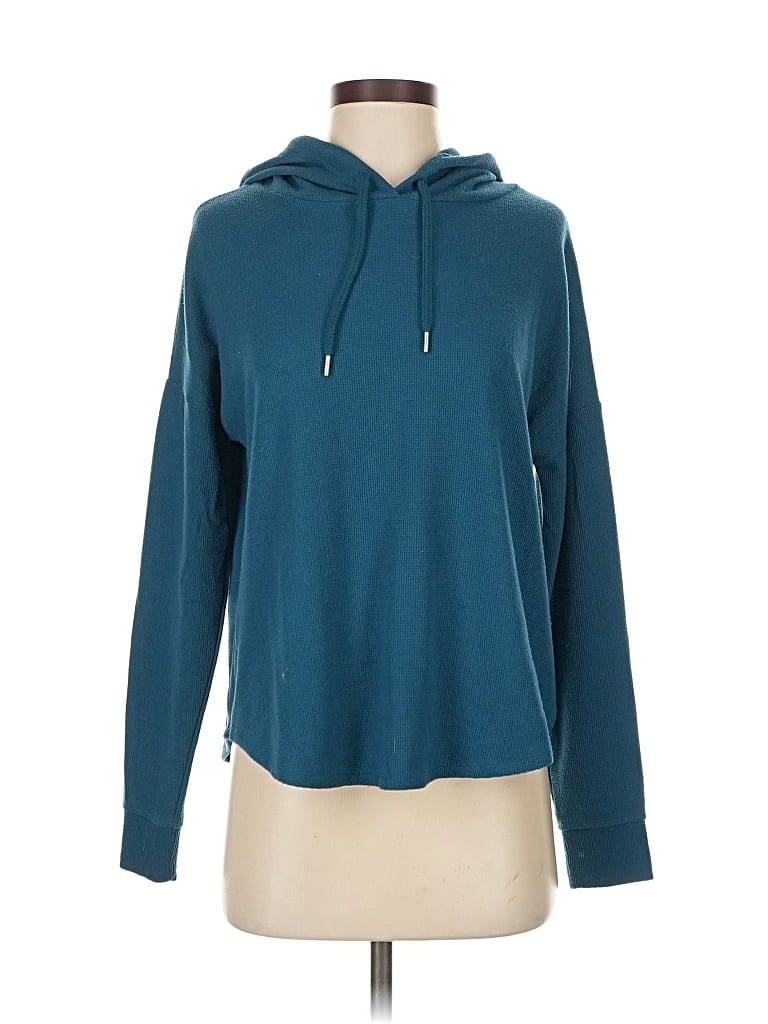 Pre-owned Victoria's Secret Pullover Hoodie In Blue