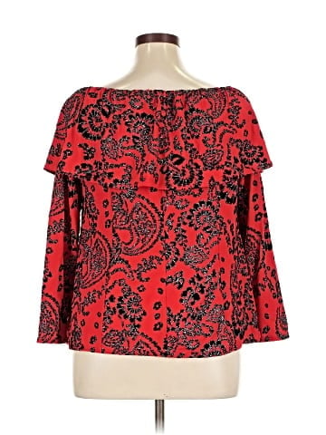 MSK 3/4 Sleeve Blouse (view 2)