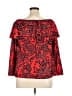 MSK 100% Polyester Red 3/4 Sleeve Blouse Size XL - photo 2