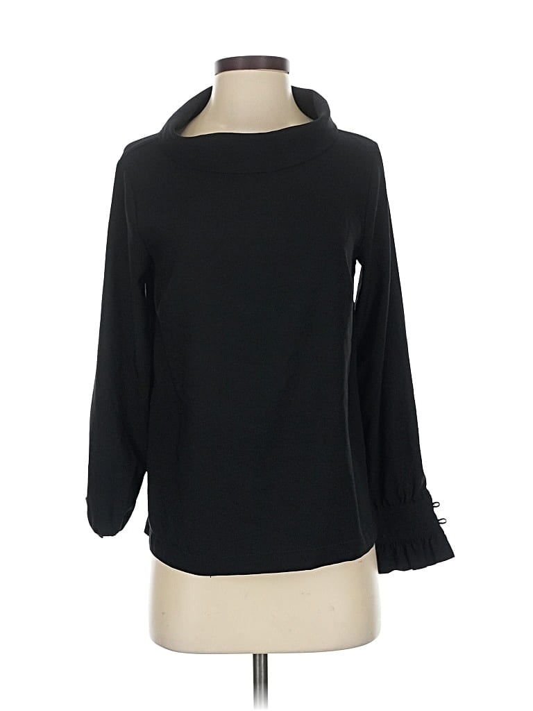 ANN TAYLOR Pre-owned Long Sleeve Blouse In Black