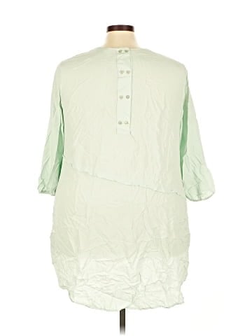 Melissa McCarthy Seven7 3/4 Sleeve Blouse (view 2)