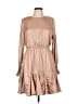 She + Sky 100% Polyester Tan Cocktail Dress Size L - photo 1