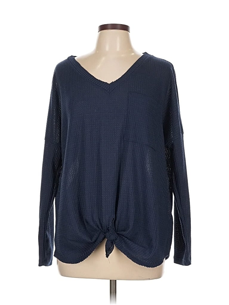 Pre-owned Entro Long Sleeve T-shirt In Blue