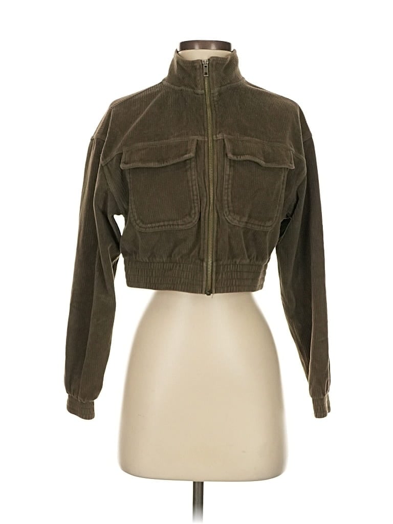 Pre-owned Aerie Jacket In Green