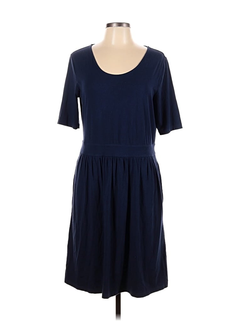 Pre-owned Lands' End Casual Dress In Blue