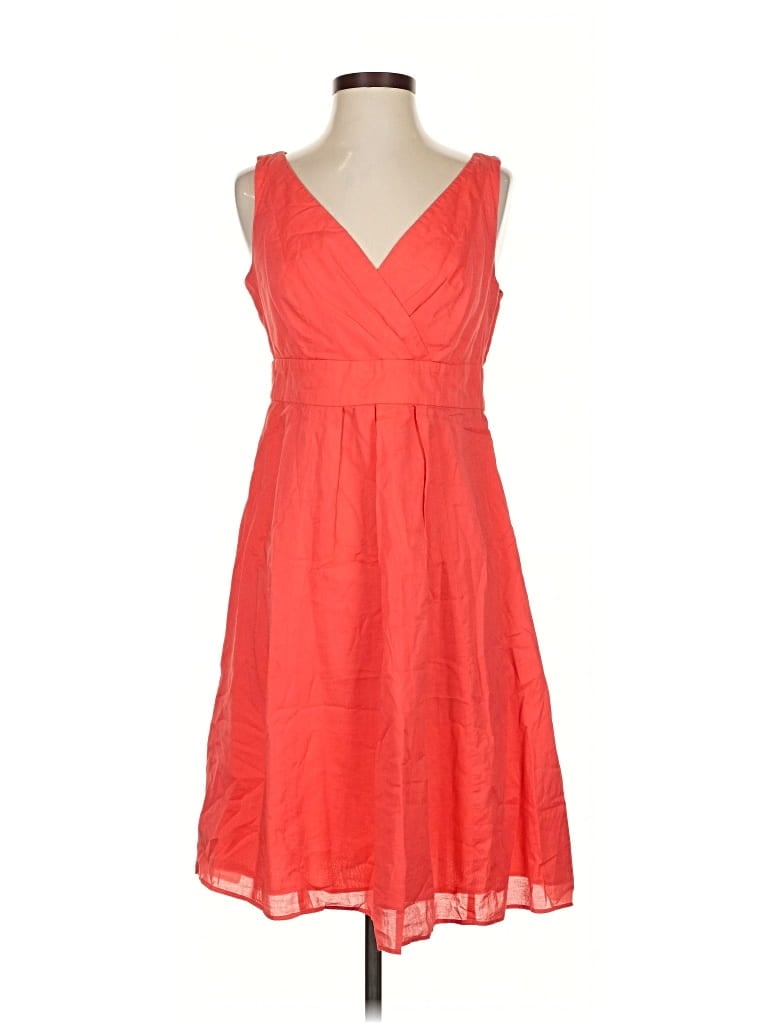 Pre-owned Lands' End Casual Dress In Orange