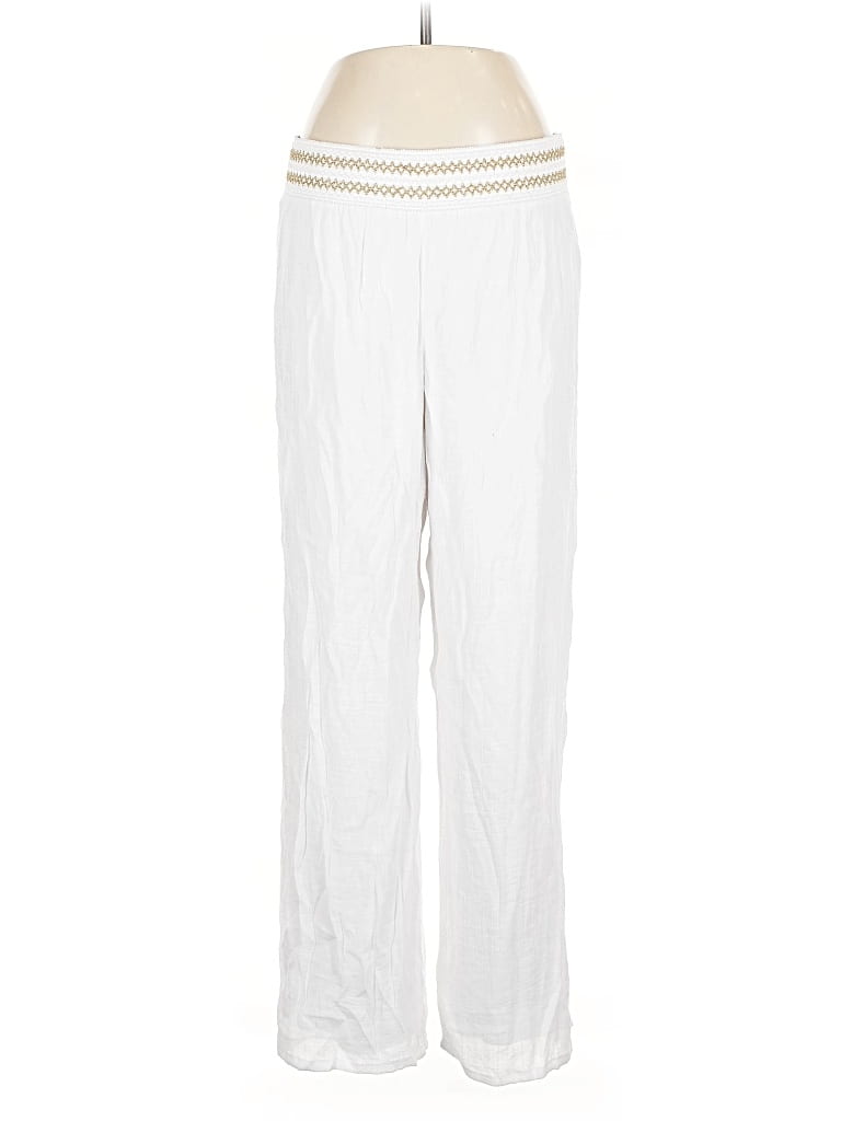 Pre-owned Jm Collection Casual Pants In White