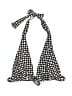 salinas Houndstooth Black Swimsuit Top Size XS - photo 1