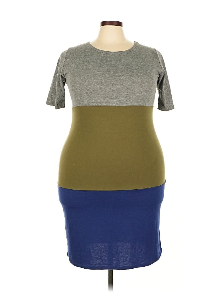 Pre-owned Lularoe Casual Dress In Gray