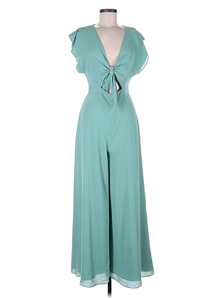 Pre-owned Fame And Partners Jumpsuit In Blue