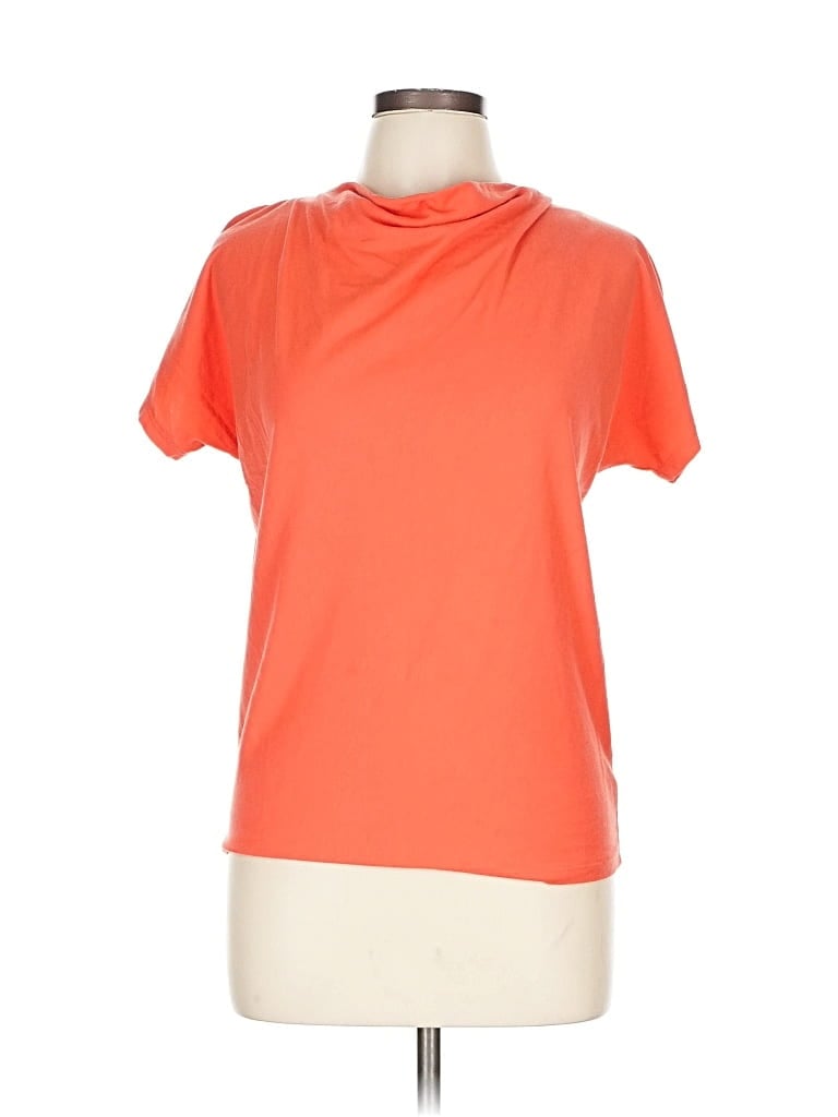 Pre-owned Jones New York Signature Short Sleeve Turtleneck In Orange