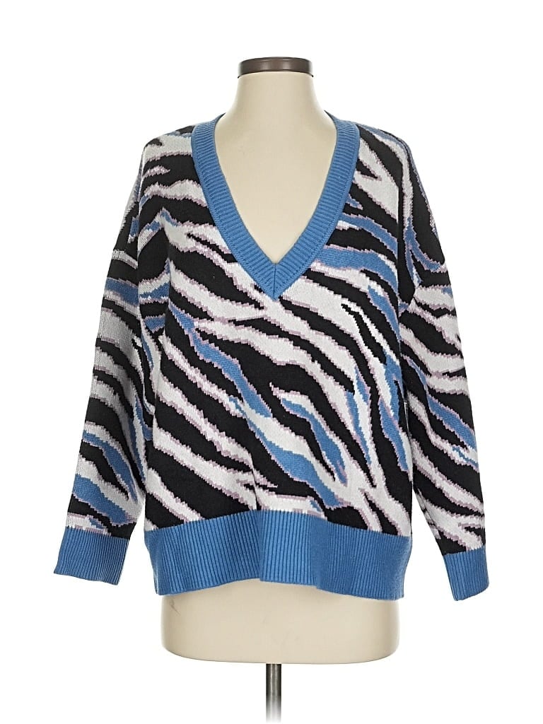 Click to view more detailed imagery on our partner's website Pre-owned Lovers & Friends Pullover Sweater In Blue