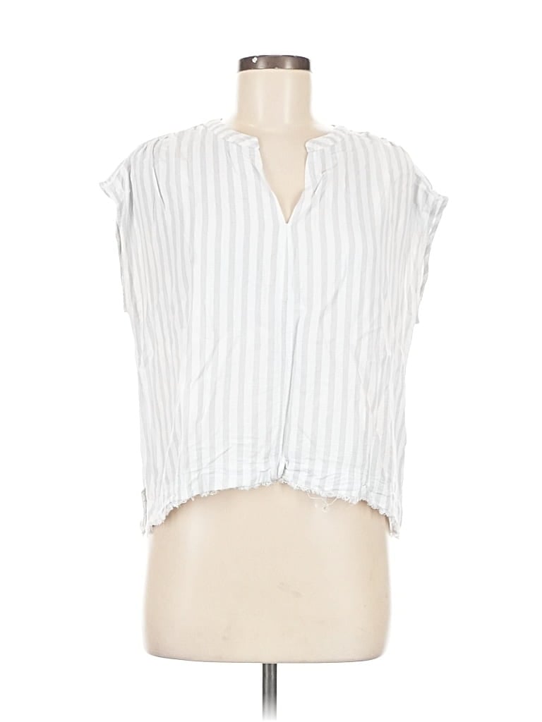 Pre-owned Splendid Sleeveless Blouse In White