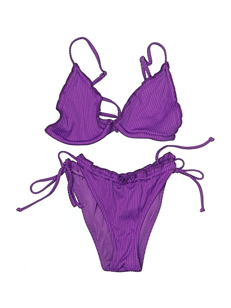Click to view more detailed imagery on our partner's website Pre-owned It's Now Cool Two Piece Swimsuit In Purple