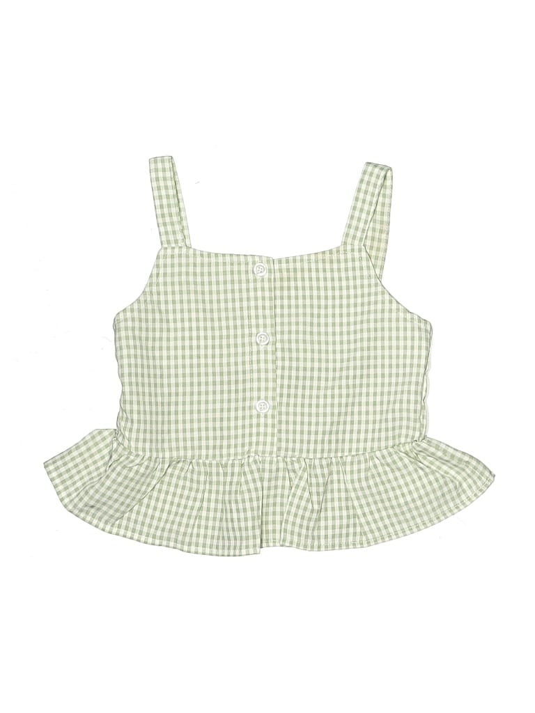 UNBRANDED Pre-owned Kids' Sleeveless Blouse In Green