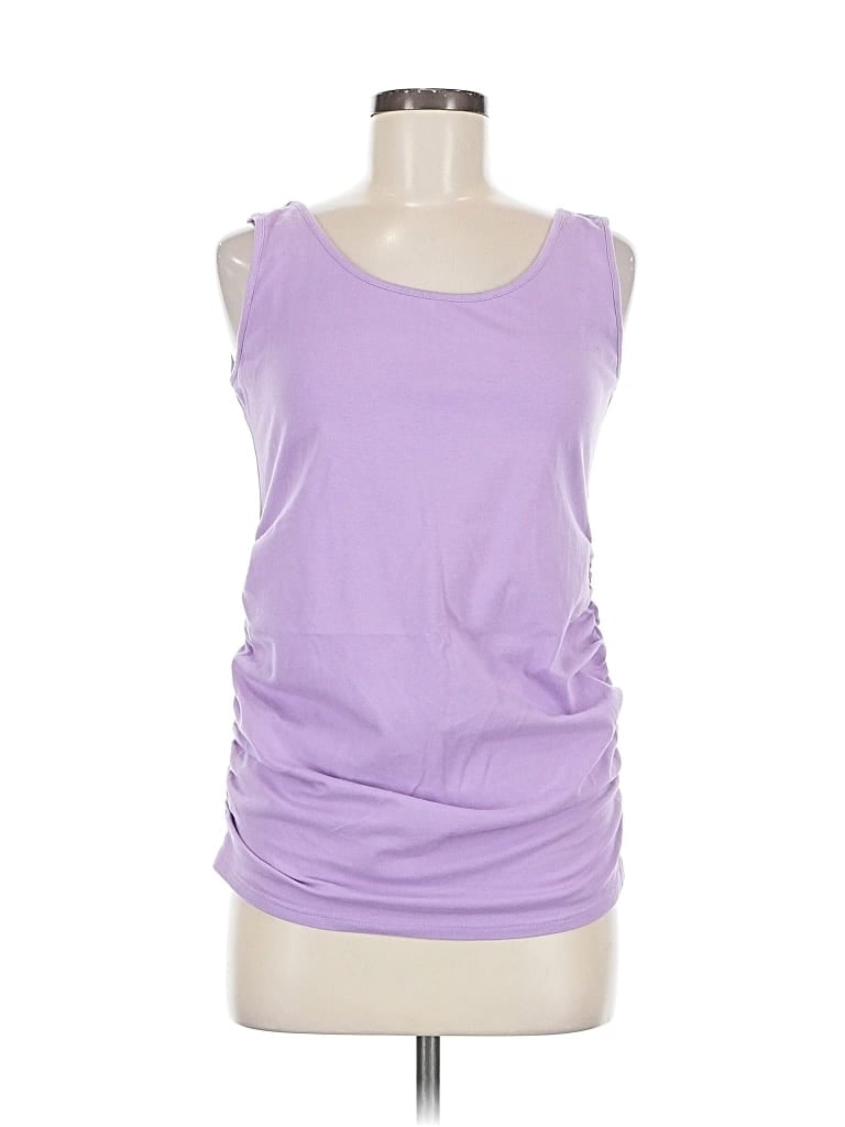 Pre-owned Unbranded Sleeveless T-shirt In Purple