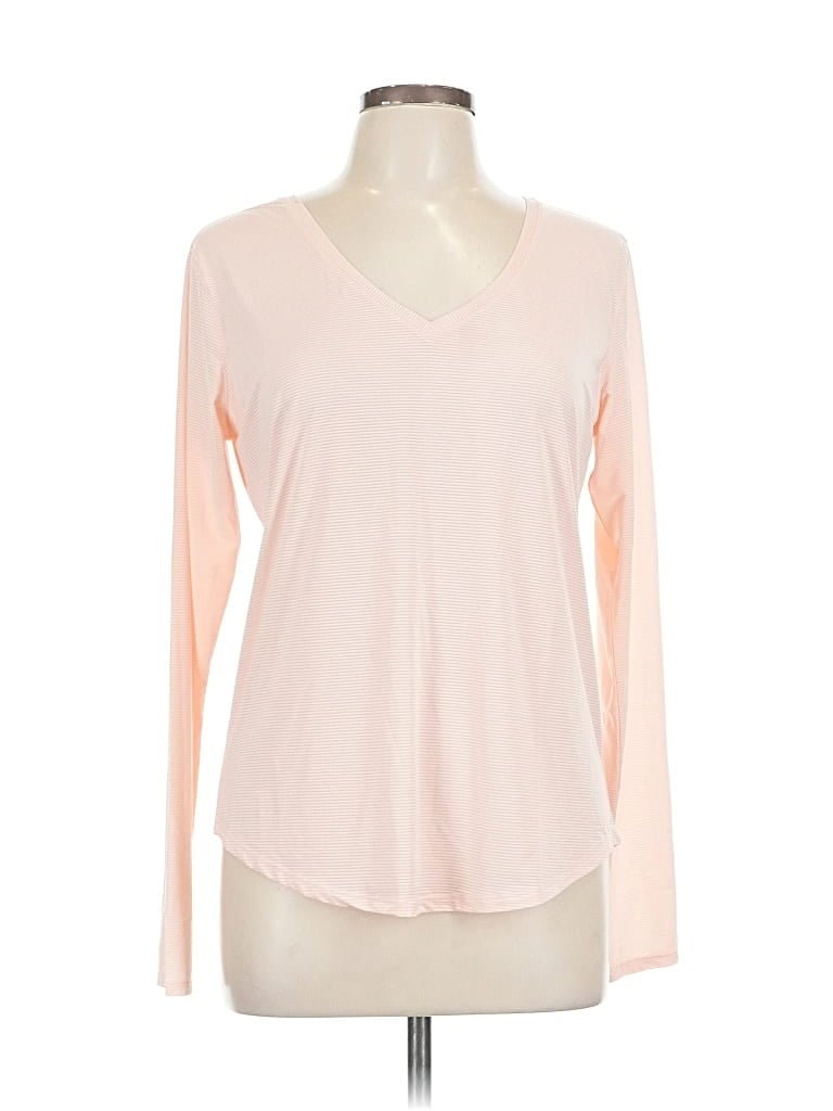 Pre-owned Zyia Active Long Sleeve T-shirt In Pink