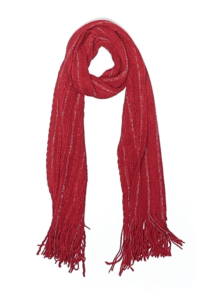 Pre-owned New York And Company Scarf In Red