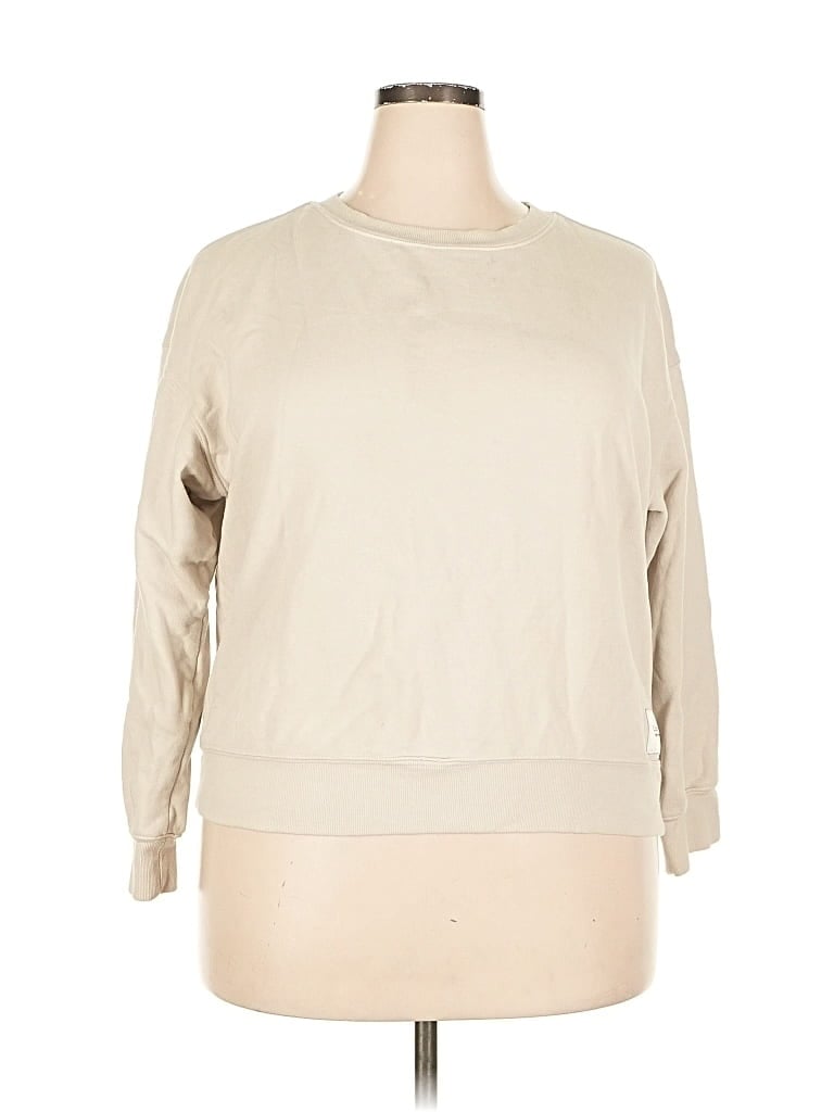 Pre-owned Calvin Klein Performance Sweatshirt In Brown