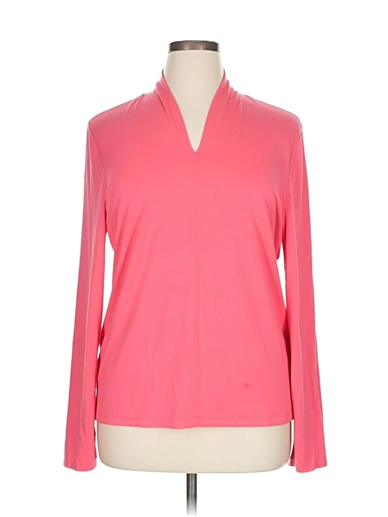 Pre-owned Talbots Outlet Long Sleeve Turtleneck In Pink