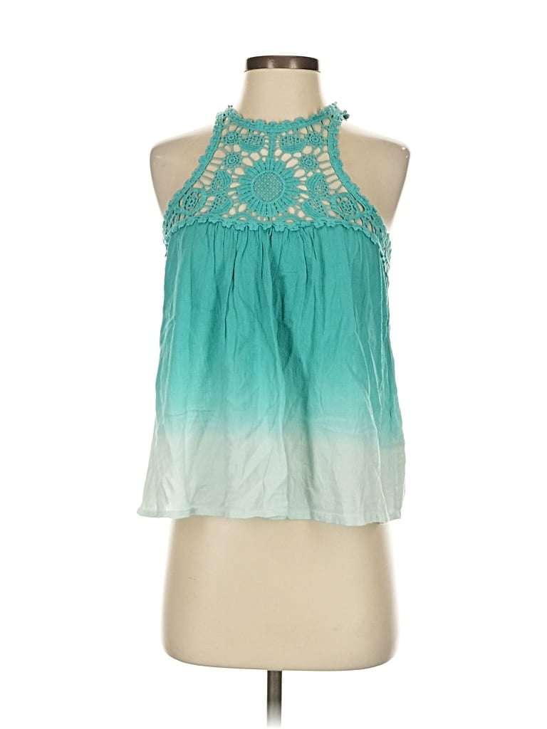 Pre-owned Hollister Sleeveless Blouse In Blue