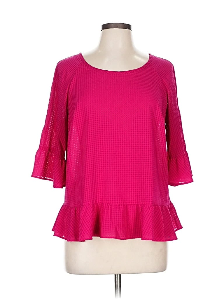 Pre-owned A New Day 3/4 Sleeve Blouse In Pink