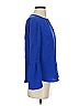 J.Crew 100% Silk Blue 3/4 Sleeve Silk Top Size 0 - photo 4