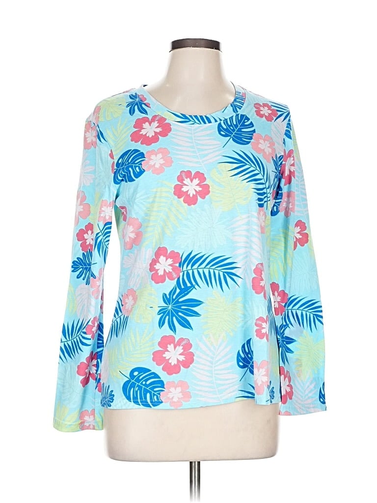 Pre-owned Fresh Produce Long Sleeve T-shirt In Blue