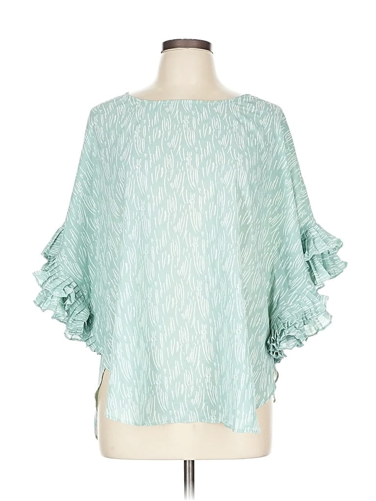 Click to view more detailed imagery on our partner's website Pre-owned Jodifl 3/4 Sleeve Blouse In Green