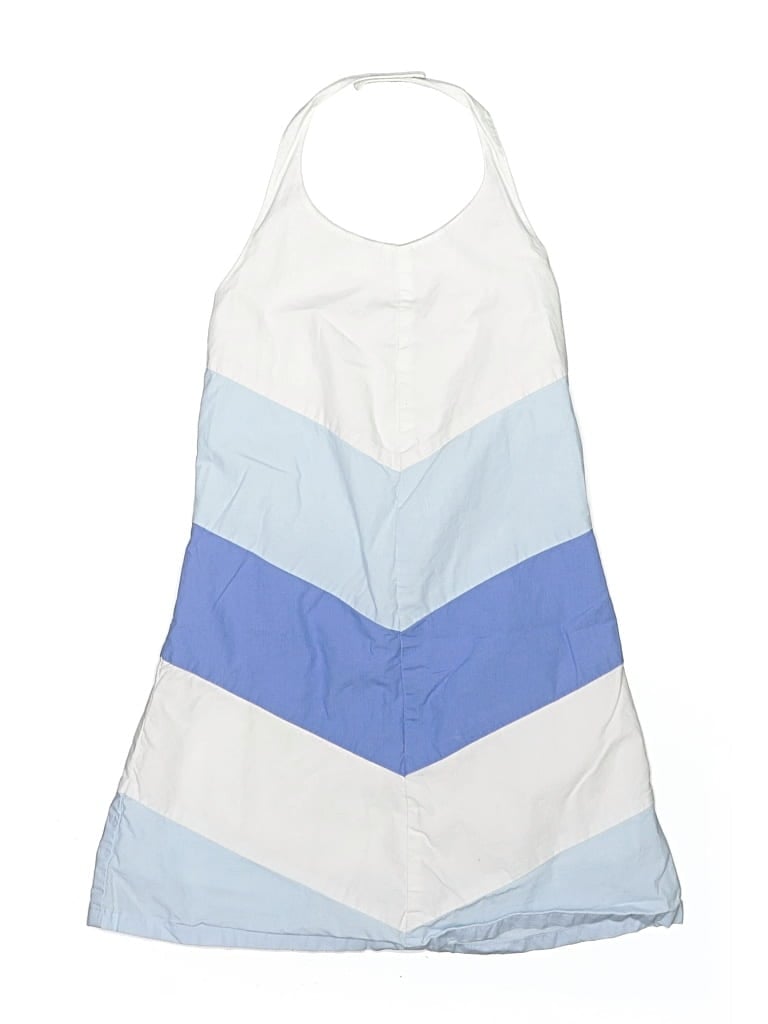 Pre-owned Lands' End Kids'  Dress In Blue