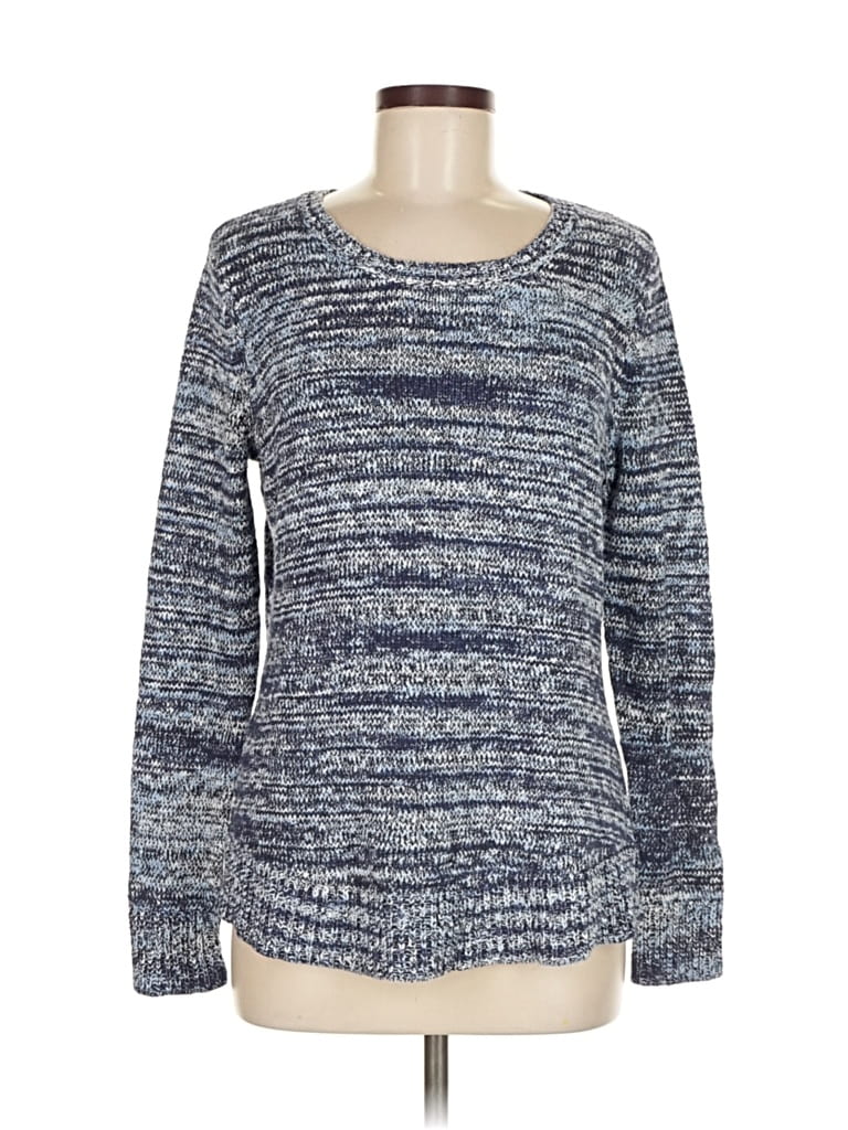 Pre-owned Natural Reflections Pullover Sweater In Blue