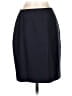 Caslon Solid Blue Wool Skirt Size 4 - photo 1