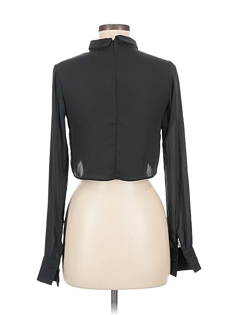 Pre-owned Brandy Melville Long Sleeve Blouse In Black