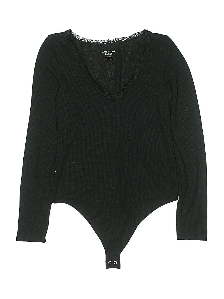 Pre-owned American Eagle Outfitters Bodysuit In Black