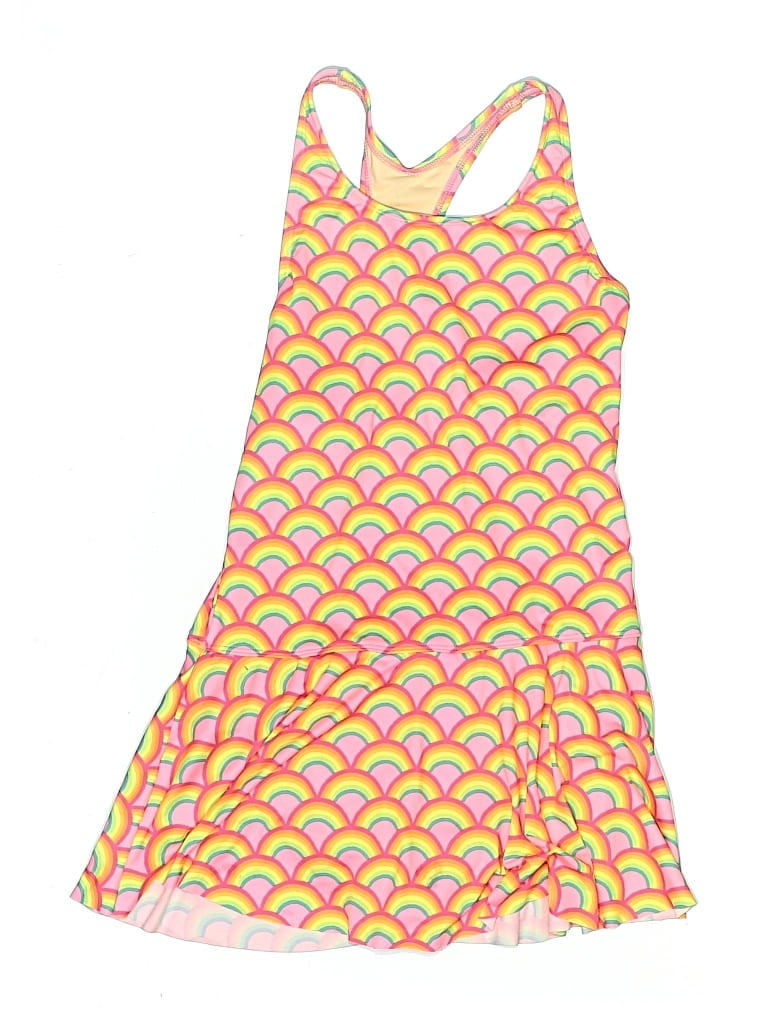 Pre-owned Lands' End Kids'  Swimsuit Cover Up In Yellow