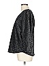 Ro & De Metallic Silver Long Sleeve Blouse Size L - photo 5