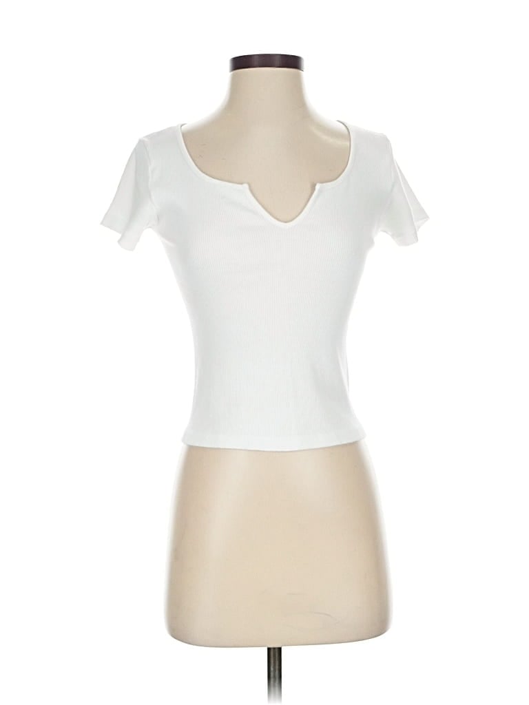 Pre-owned John Galt Short Sleeve T-shirt In White