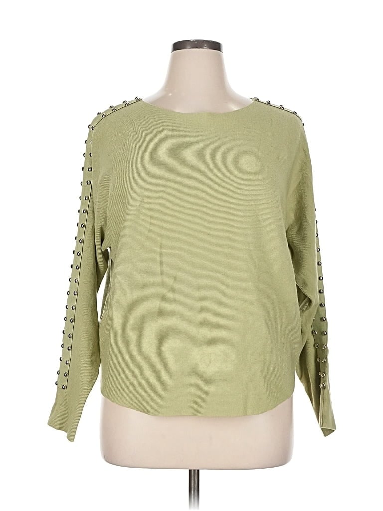 Pre-owned Sioni Pullover Sweater In Green