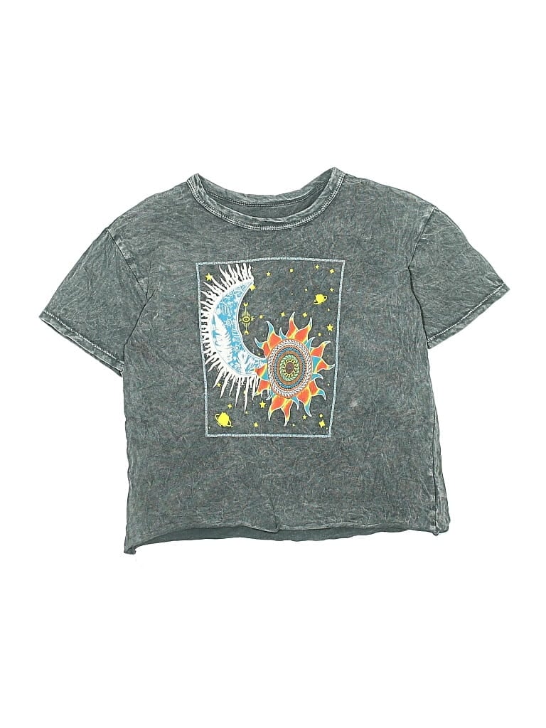 Pre-owned Caution To The Wind Kids' Short Sleeve T-shirt In Gray