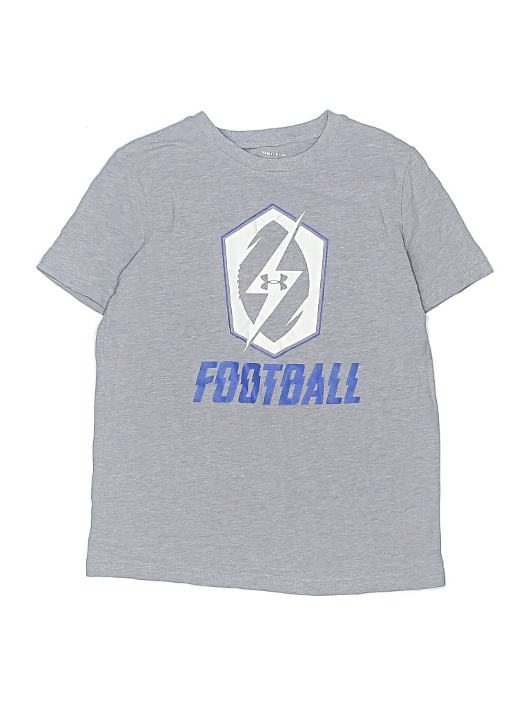 Pre-owned Under Armour Kids' Short Sleeve T-shirt In Gray