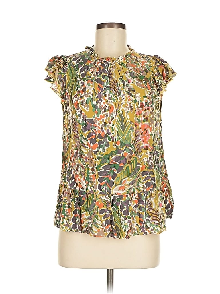 Click to view more detailed imagery on our partner's website Pre-owned Jodifl Short Sleeve Blouse In Yellow