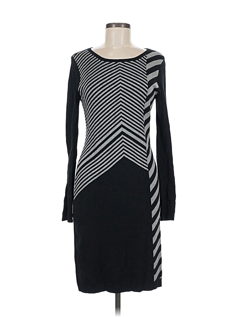Pre-owned Carmen Marc Valvo Casual Dress In Black
