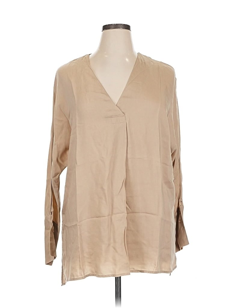 CUYANA Pre-owned Long Sleeve Blouse In Brown
